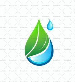 Wassertropfen und Blatt